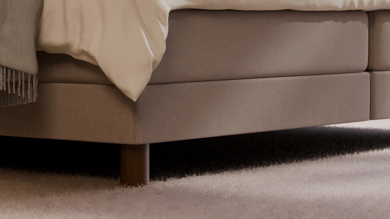 Elektrische boxspring Ridge met Kårlsson Excellence matras - Warm wool beige
