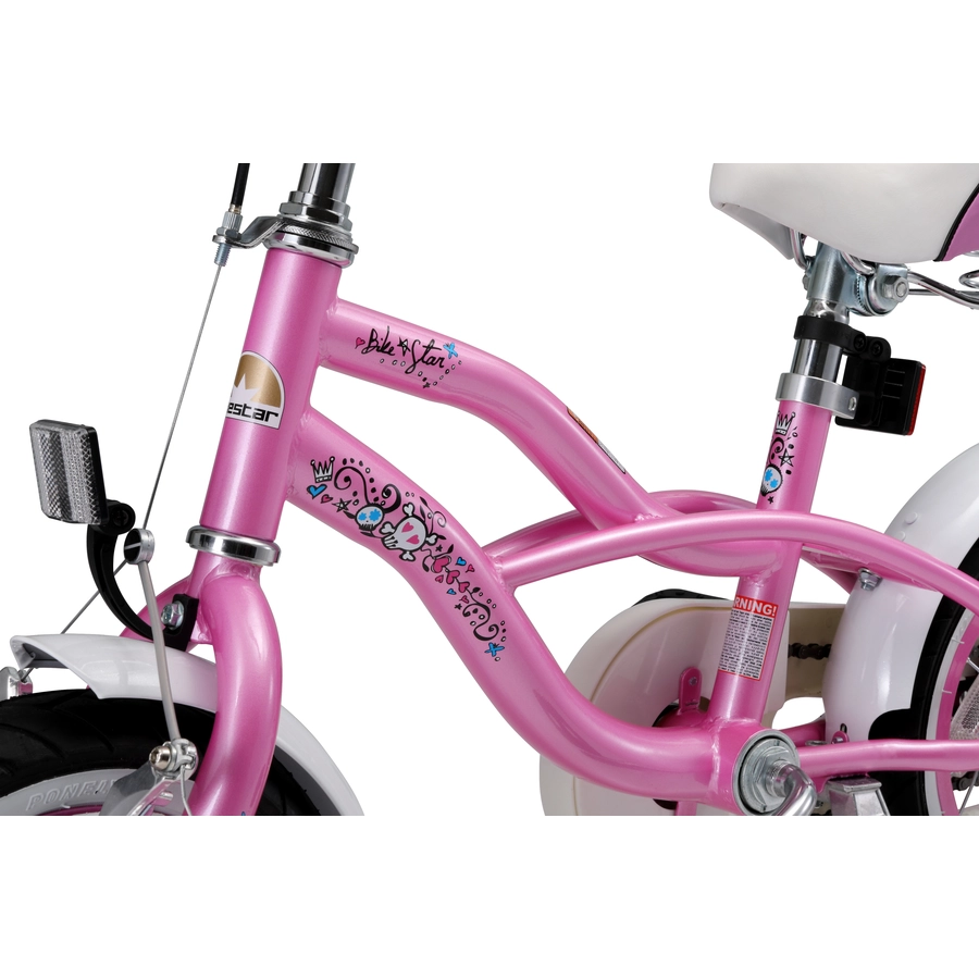 Bikestar Kinderrad 12 Zoll Cruiser pink