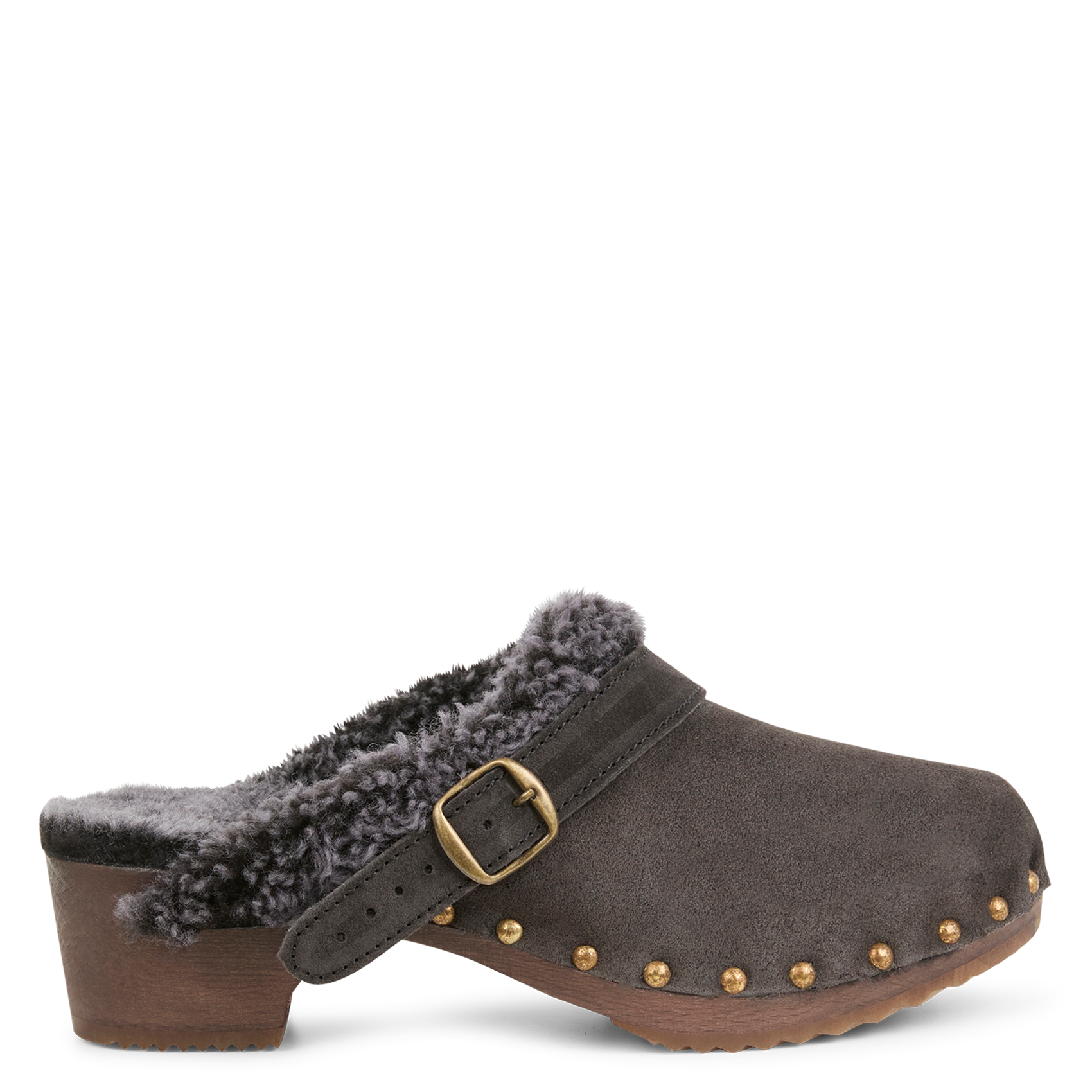CLEO - Sabot fourrés en cuir | Marron