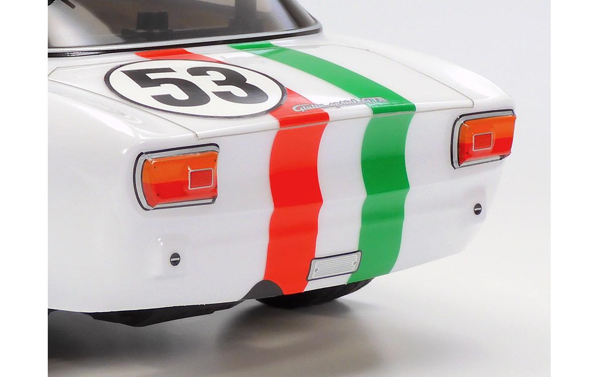 Tourenwagen Alfa Romeo Giulia GTA MB-01 Weiss, Kit, 1:10<br>M-Chassis On-Road Modell mit Alfa Romeo Giulia Sprint GTA Club Racer Karosserie