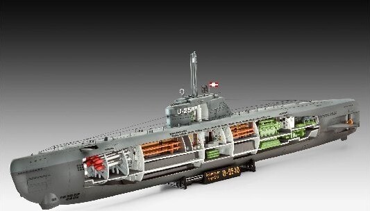 Revell - German Subamrine Type Xxi Ubåd Byggesæt - 1:144 - 05078