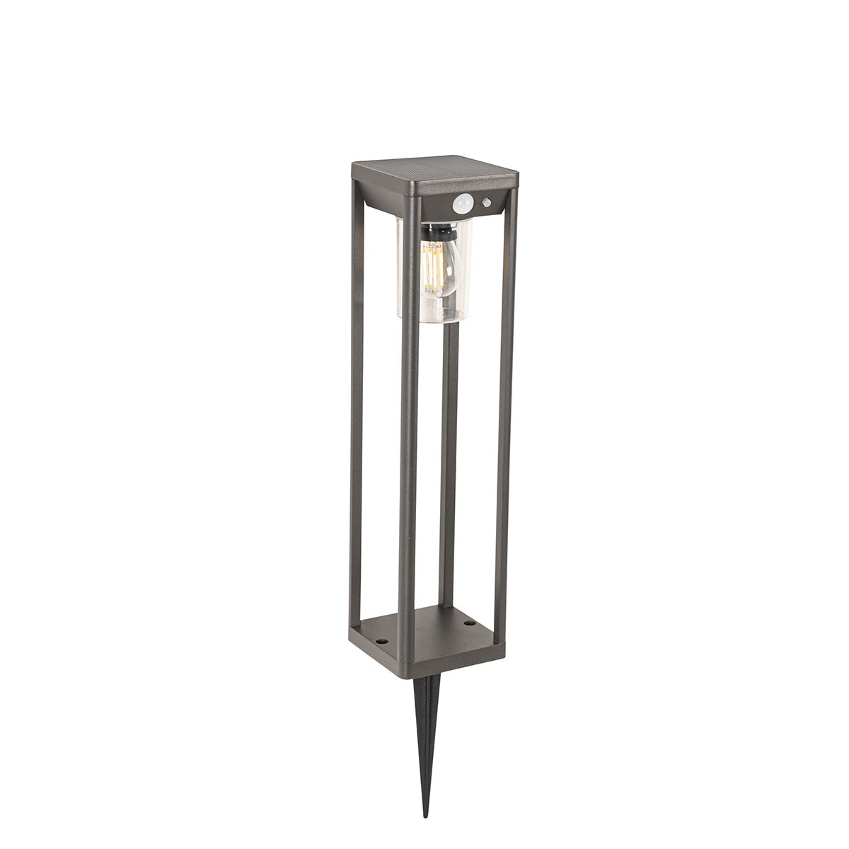 Staande buitenpaal donkergrijs 40 cm incl. LED en dimlicht op solar - Sonne