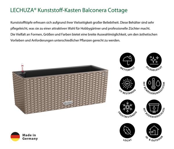 LECHUZA® Kunststoff-Kasten Balconera Cottage,