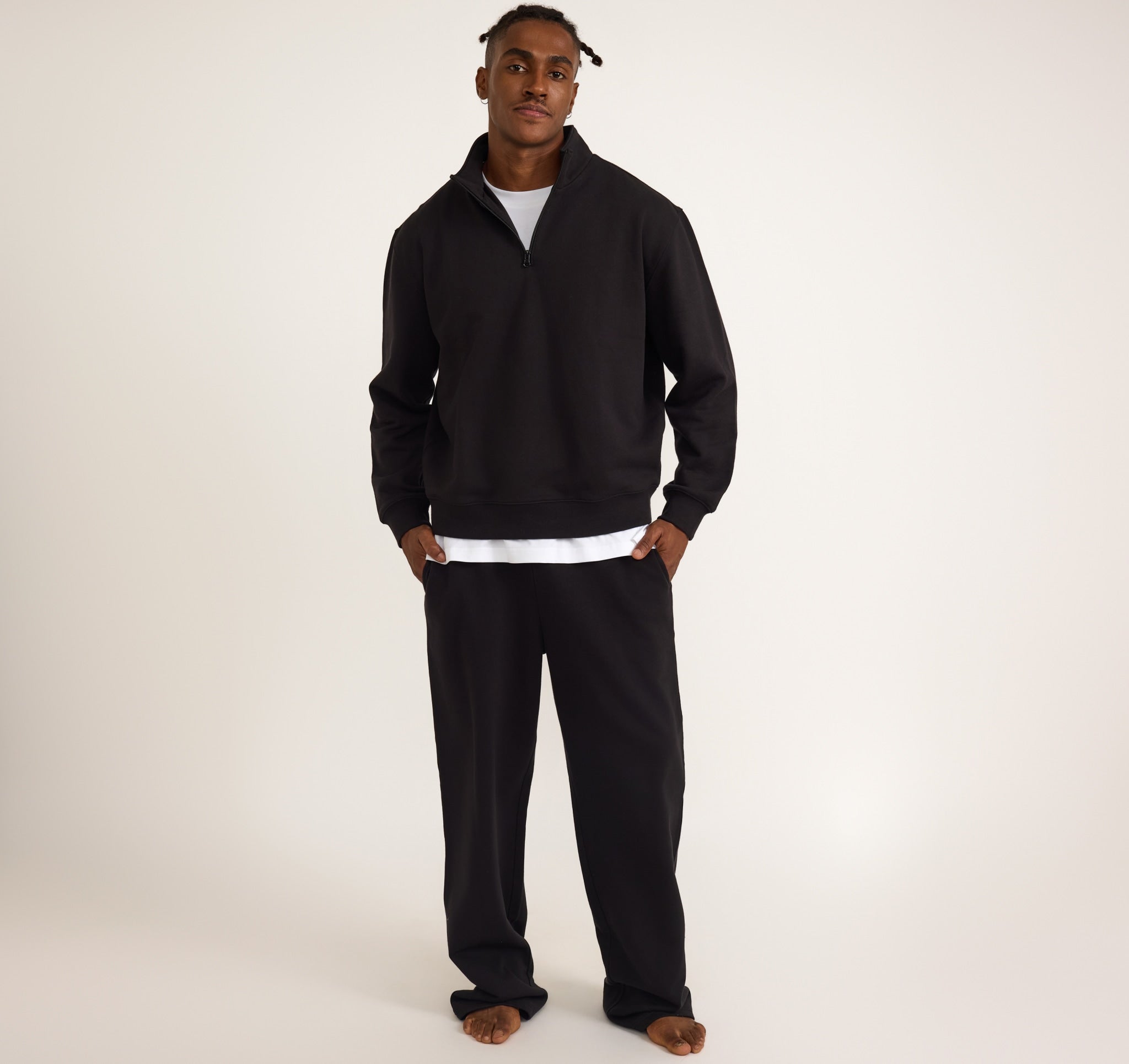 ORGANIC COTTON<br>Weekend Half Zip Sweatshirt