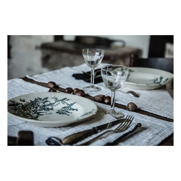 Autumn Set de table en jacquard de coton | Ecru