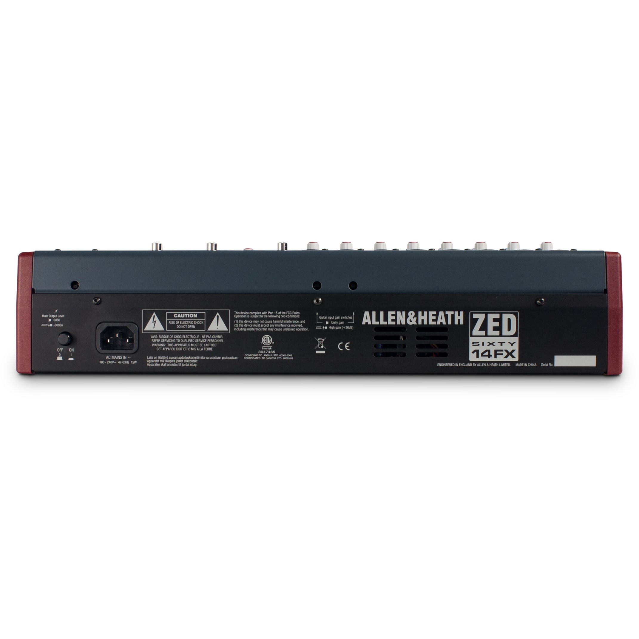 Allen & Heath ZED60-14FX analoog mengpaneel