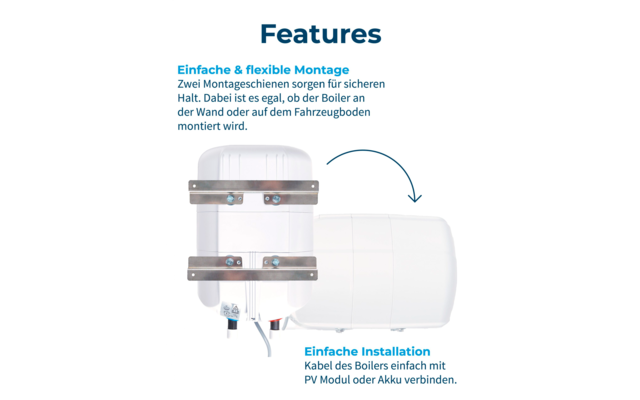 Fothermo Photovoltaischer Caravan Boiler 10 Liter