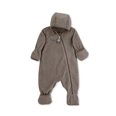 Sterntaler Overall aus Melangefleece braun, 80