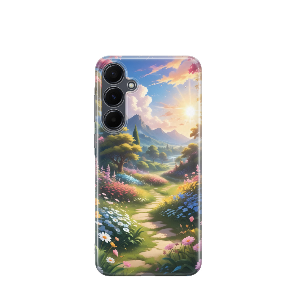 Samsung Galaxy A55 Gummi Hülle Märchenwiese - Versch. Farben