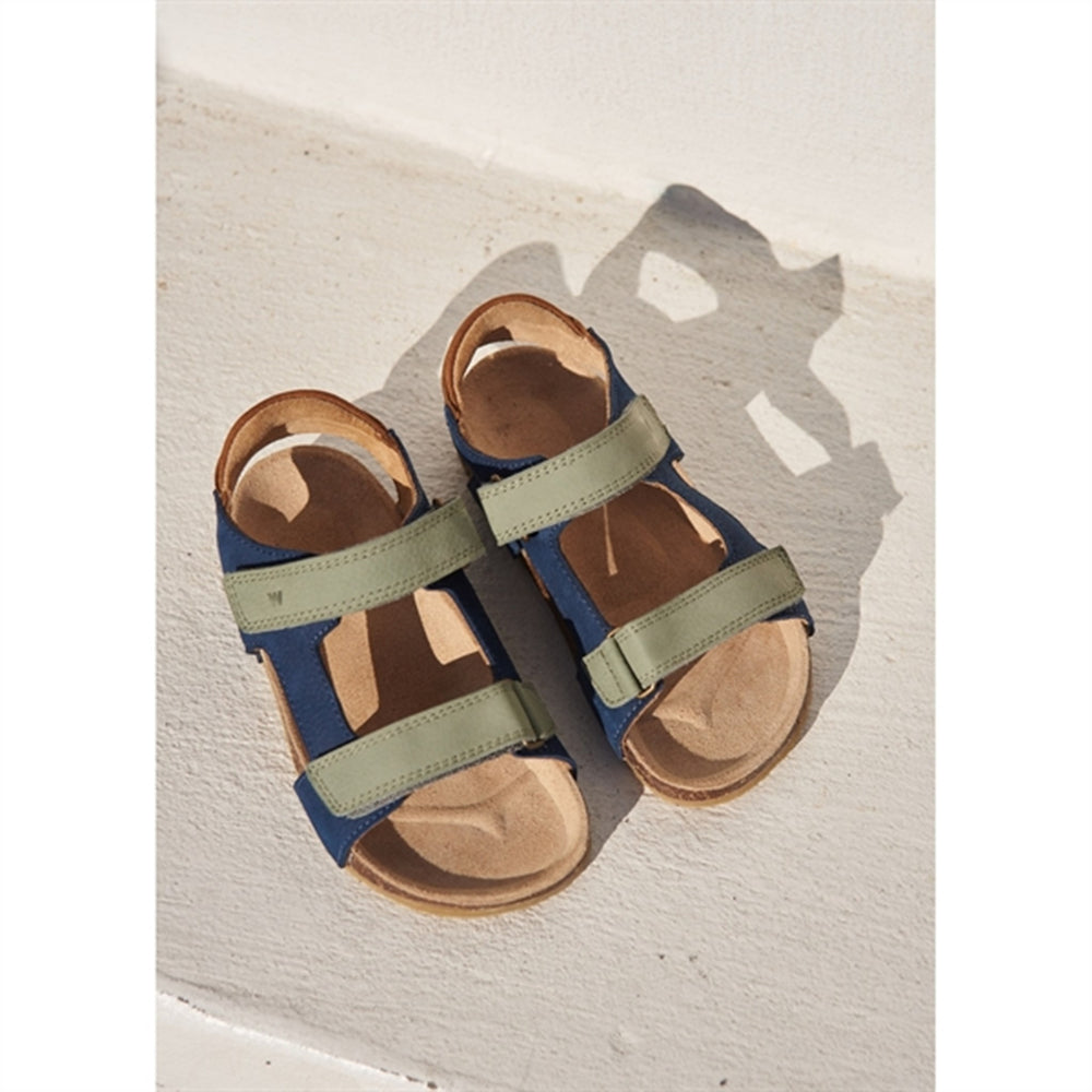 Sandal Cork Open Toe Corey Blue - Wheat||Wheat Footwear