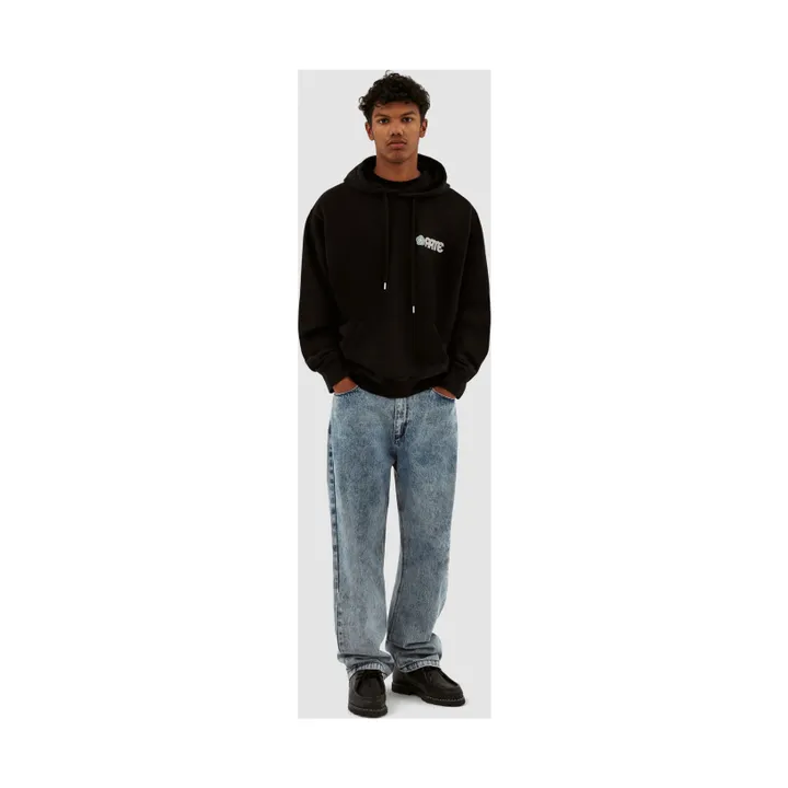 Arte Antwerp Hoodie Circle Flower | Noir