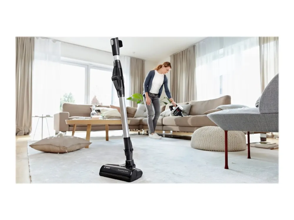 Bosch Unlimited 7 BCS711XXL - Støvsuger - pind/håndholdt (2-i-1) - uden pose - ledningsfri - hvid - 1 batteri, inkluderet oplader