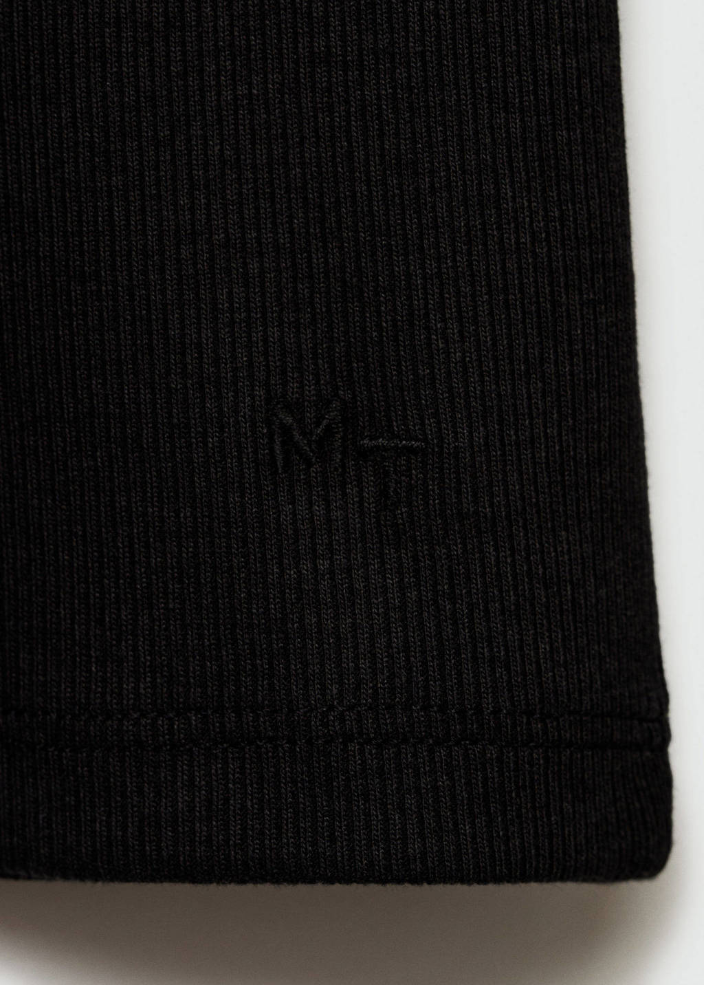 MANGO TEEN top met open rug zwart/wit