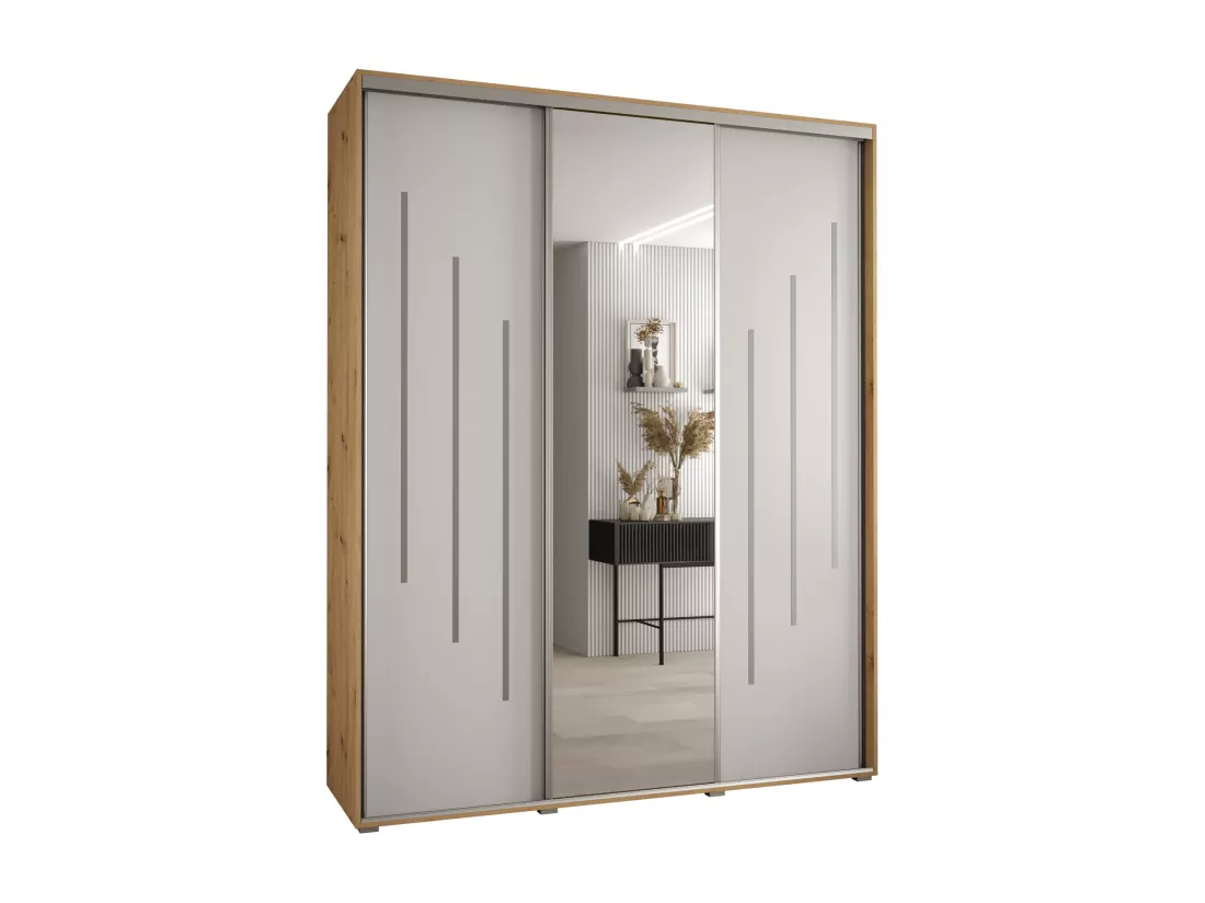 ARMOIRE DAVOS 9 À PORTES COULISSANTES 235,2/190/60 3 portes