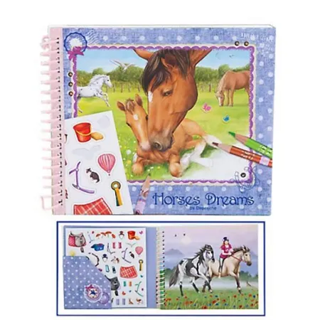 Depesche Horses Dreams Malbuch Pocket, sortiert