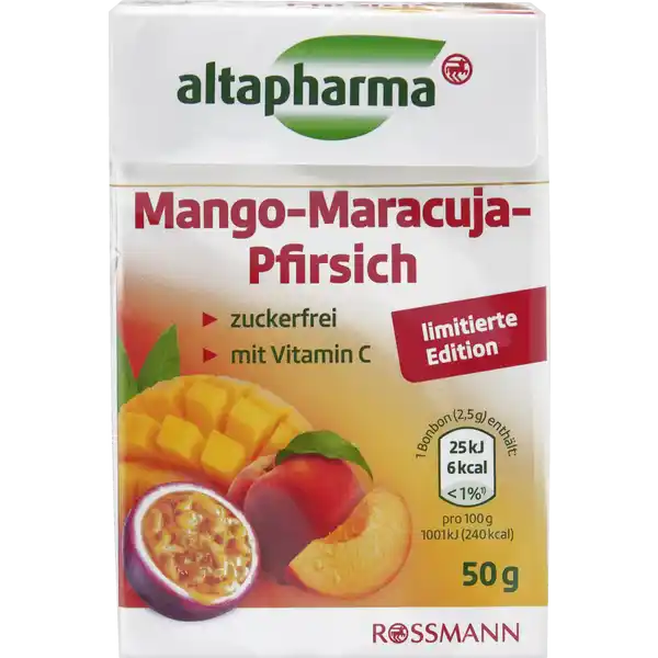 Mango-Maracuja-Pfirsich Bonbon