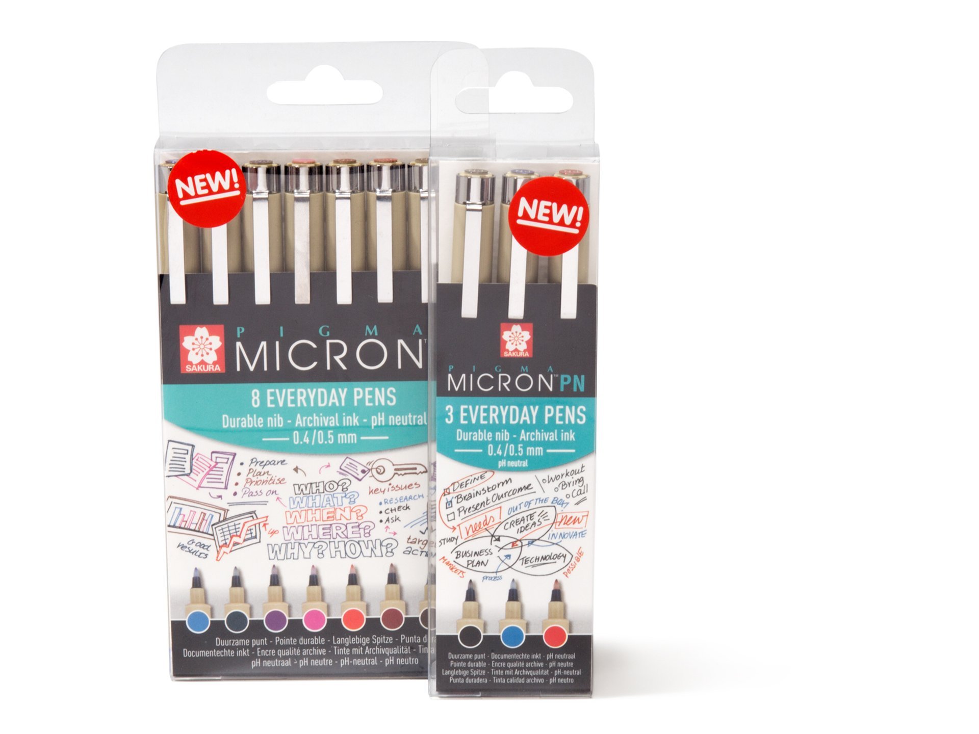 Sakura Tintenschreiber Pigma Micron PN, 3er-Set