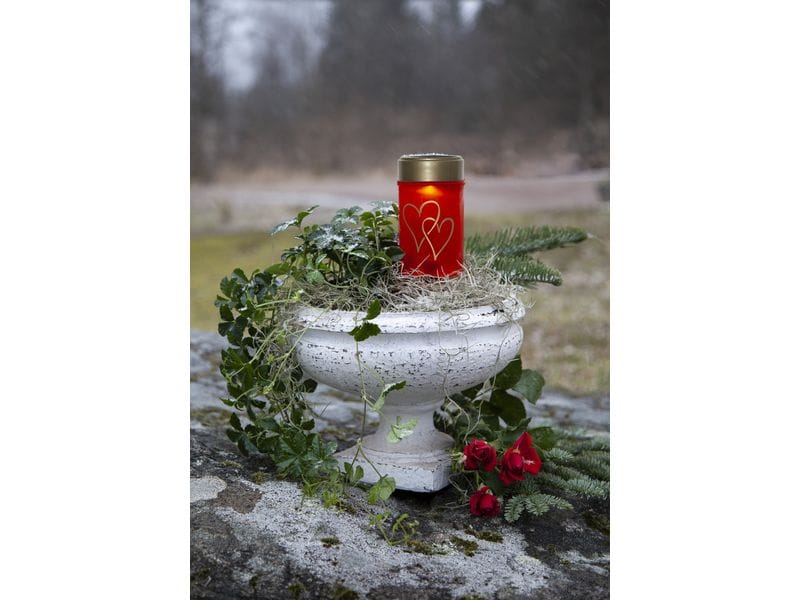 Star Trading Solar Kerze Hearty Warmweiss, 1 LED Solarlicht