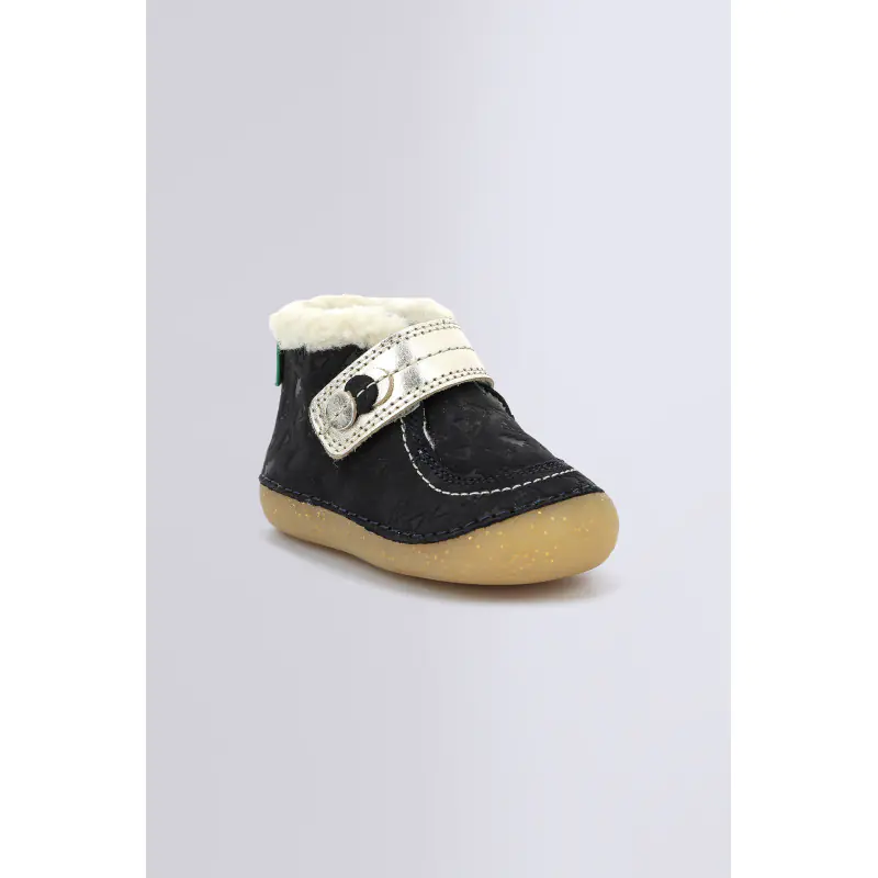 SO SCHUSS MARINE OR FANTAISIE BOTTILLONS Cuir Fille
