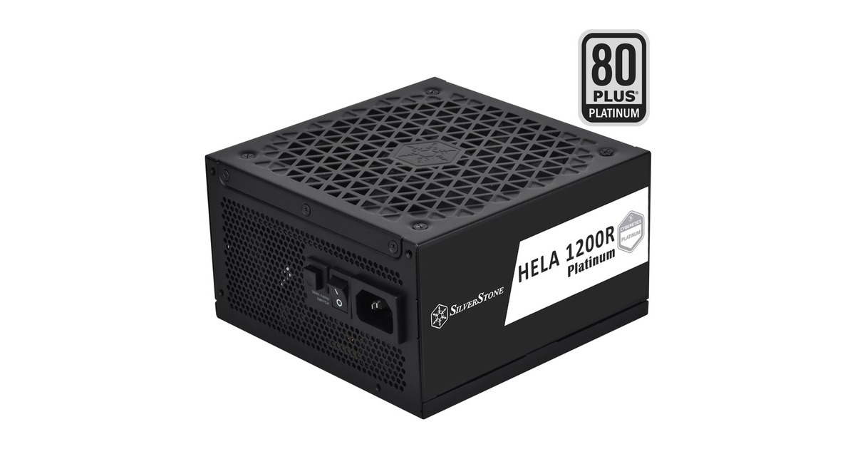 SilverStoneHELA 1200R Platinum, modulaire 1200 watt voeding   (Zwart, 6x PCIe)