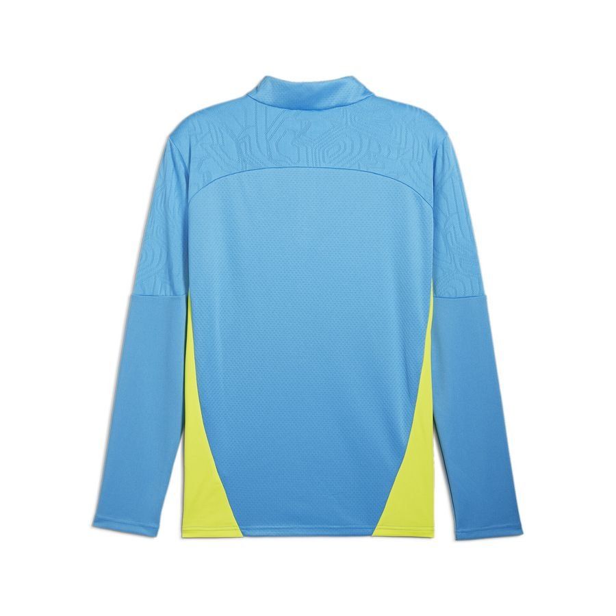 Manchester City Maillot d'Entraînement Fermeture Éclair 1/4 - Magic Blue/Jaune fluo