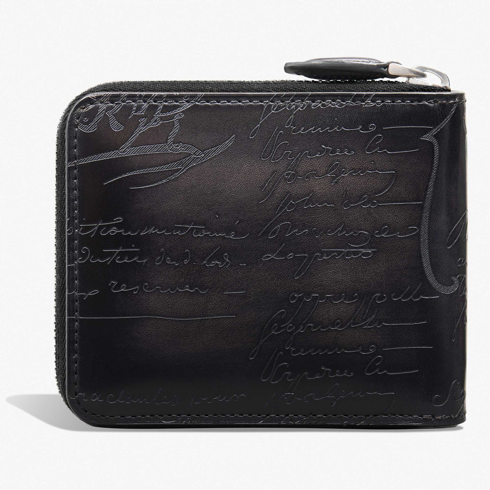 Portefeuille Zippe Itauba Square En Cuir Scritto