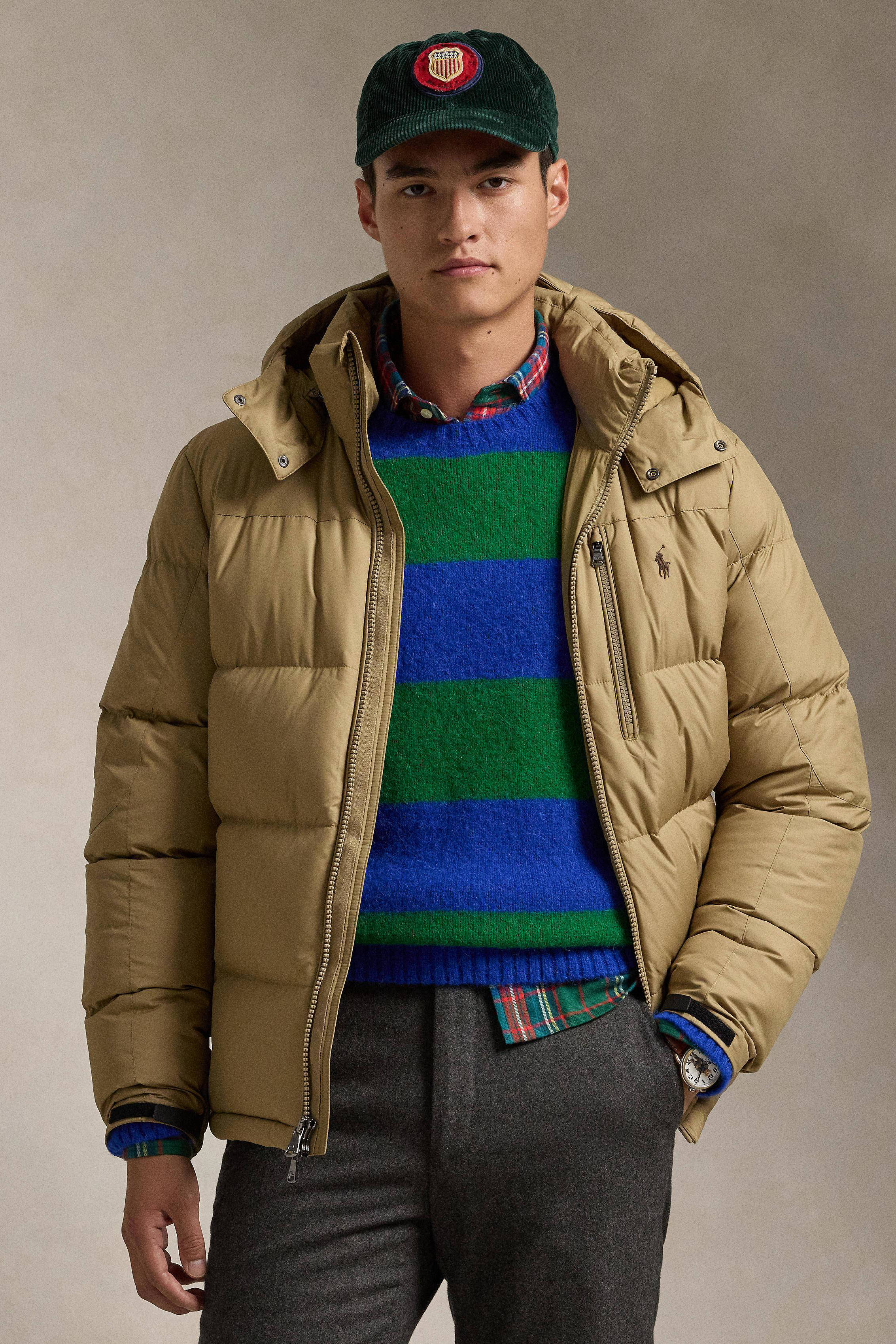 POLO Ralph Lauren gewatteerde jas beige