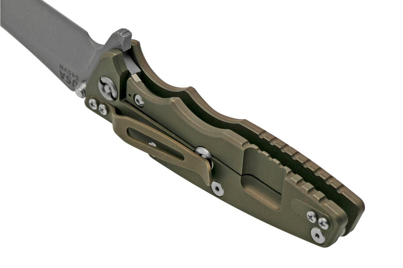 Rick Hinderer Eklipse 3.5” Spearpoint S45VN, Battle Bronze, Earth Brown G10, zakmes
