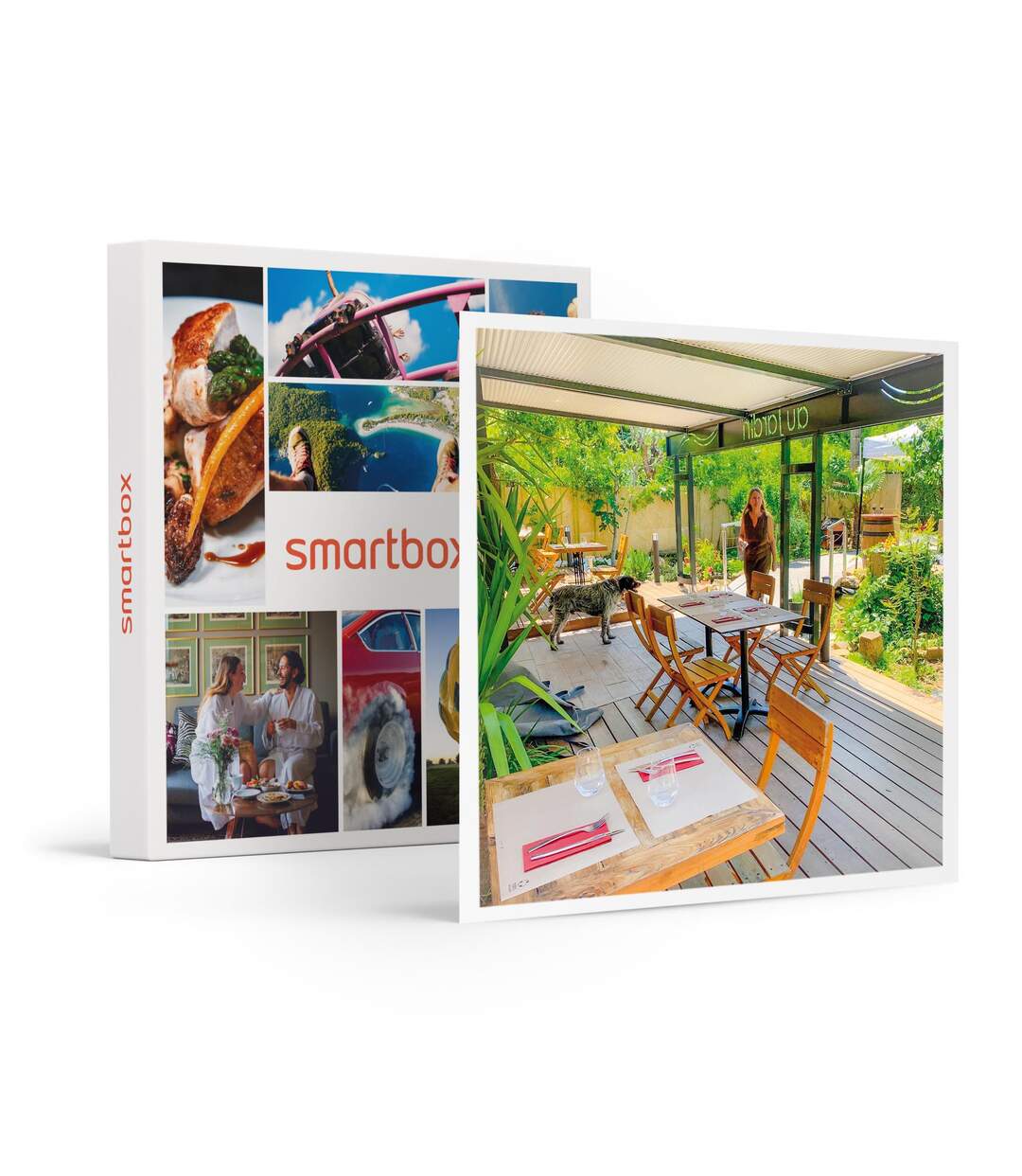 Repas en famille dans un restaurant avec jardin près de Béziers - SMARTBOX - Coffret Cadeau Gastronomie