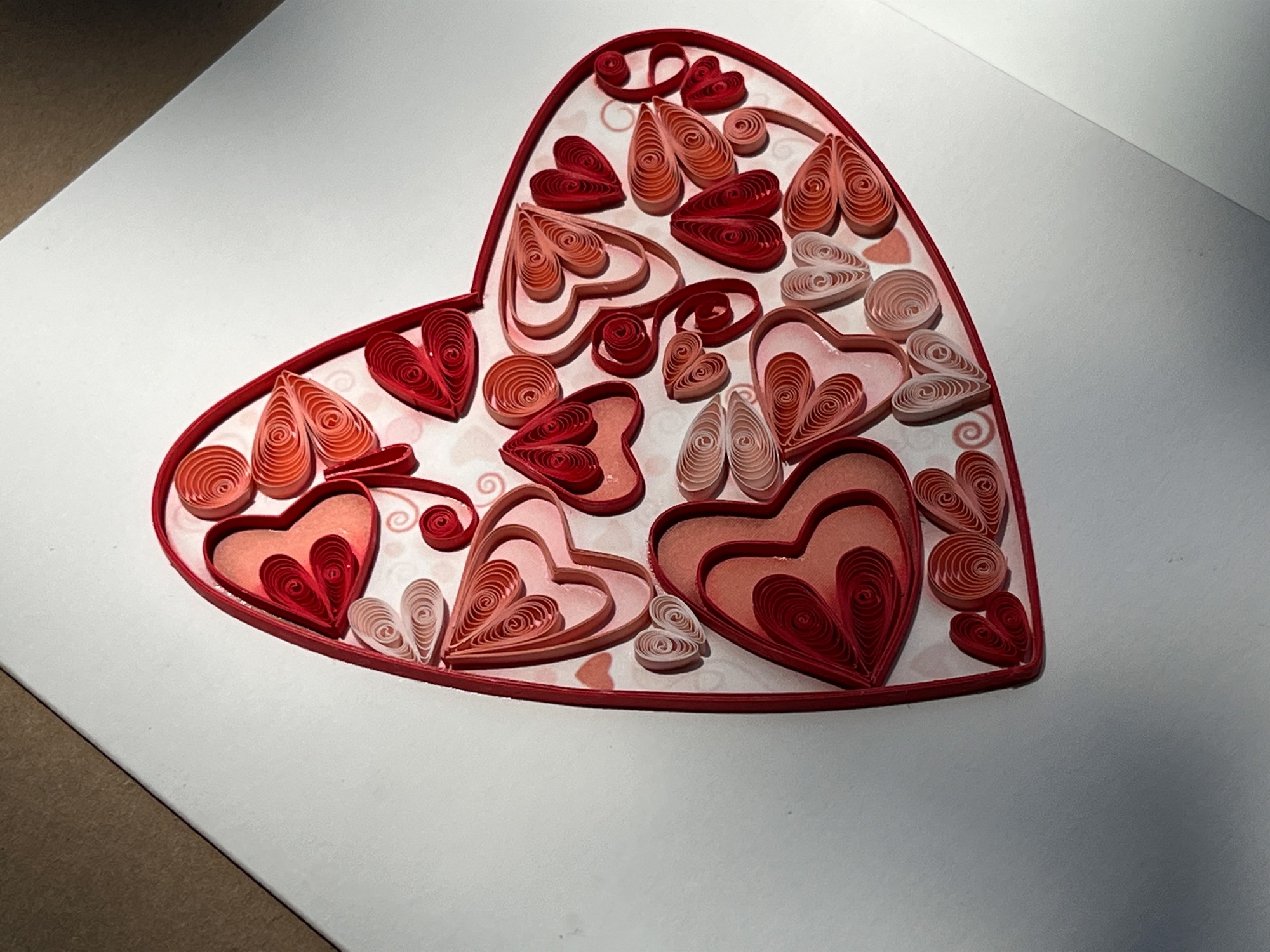 Grußkarte 'Valentinsherz', B 12,7 cm, H 17,8 cm günstig bestellen