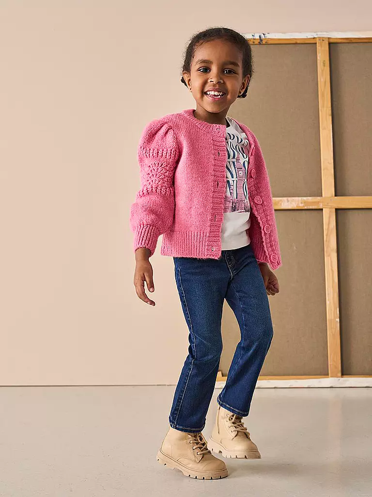 ONLY Mädchen Strickjacke KMGKAREN pink