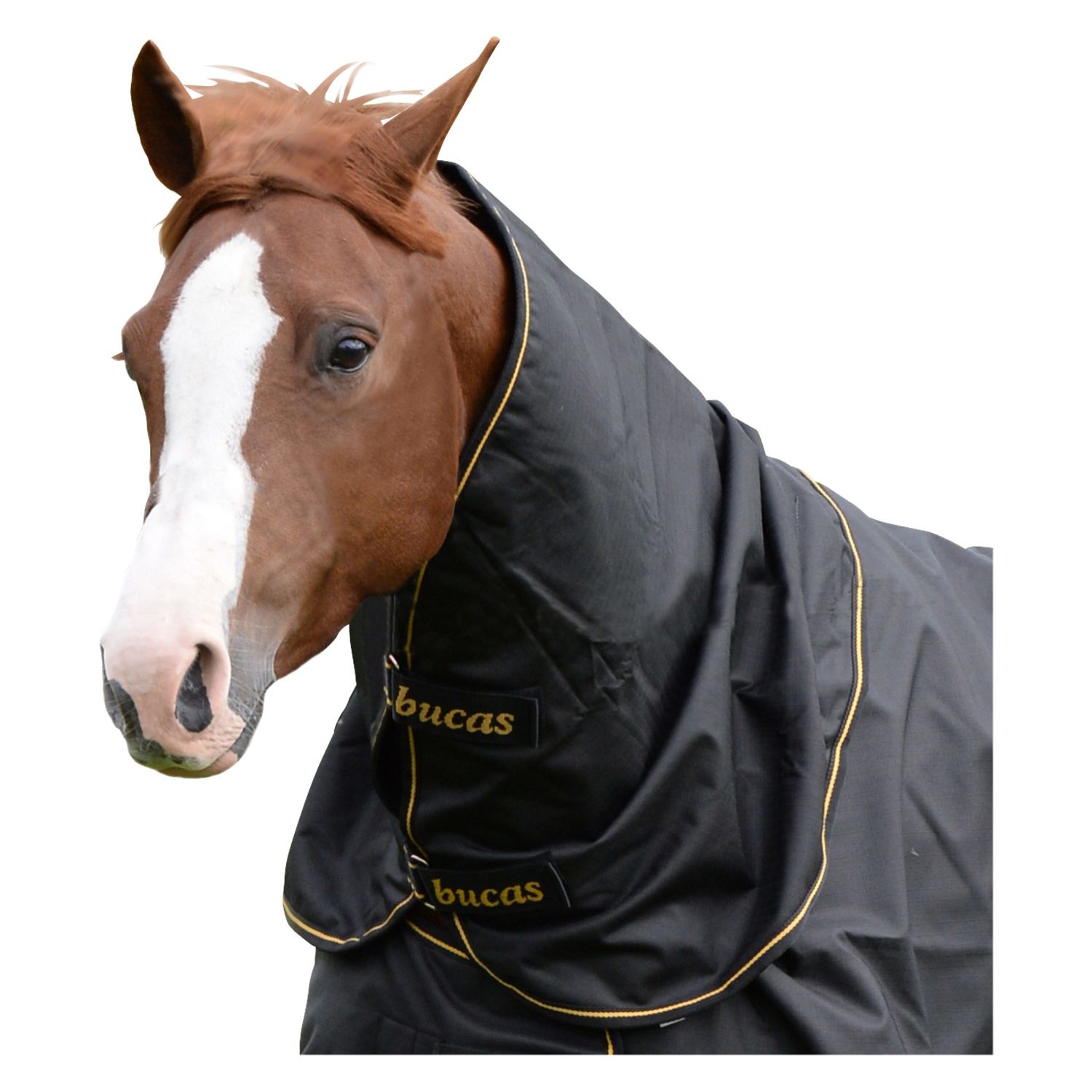 bucas Halsteil Irish Turnout Combi Neck - black/gold