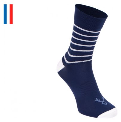 Paire de Chaussettes LeBram Ventoux Marine Blanc
