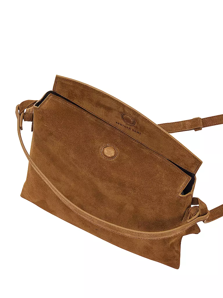 AESTHER EKME Ledertasche - Umhängetasche MINI LUNE  camel