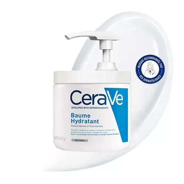 CeraVe Bálsamo Hidratante Facial e Corporal em Pote com Bomba Dosadora 454g