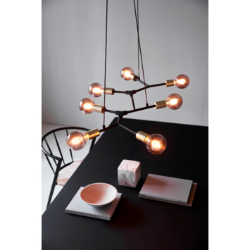 Nordlux hanglamp  Josefine 7-spots zwart