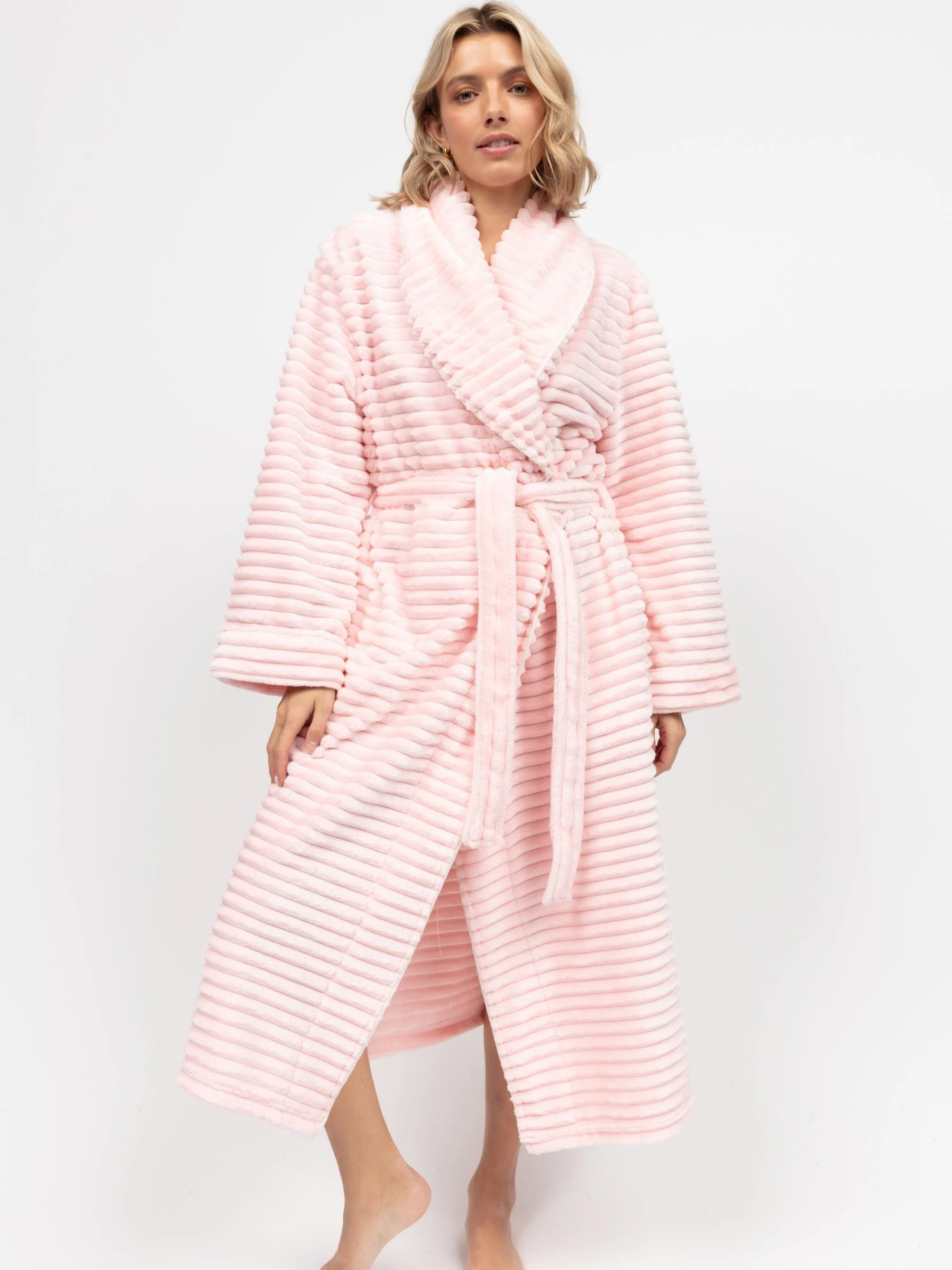 Roze - Cyberjammies Striped Sealskin Fleecy Dressing Gown