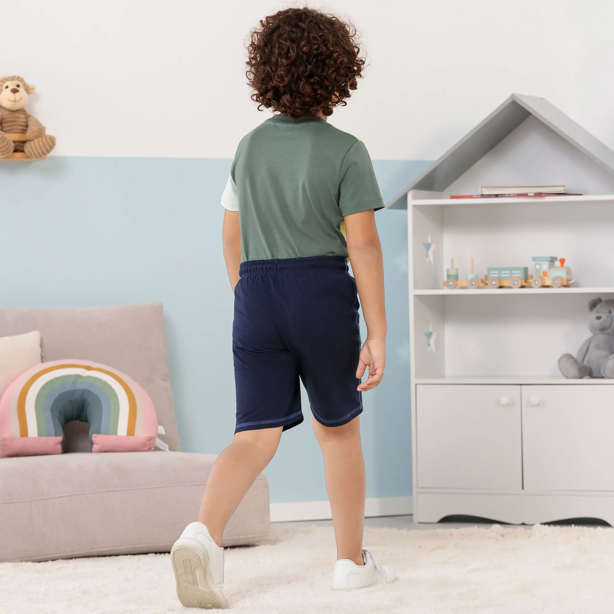Jungen-Bermudas mit Ziernähten