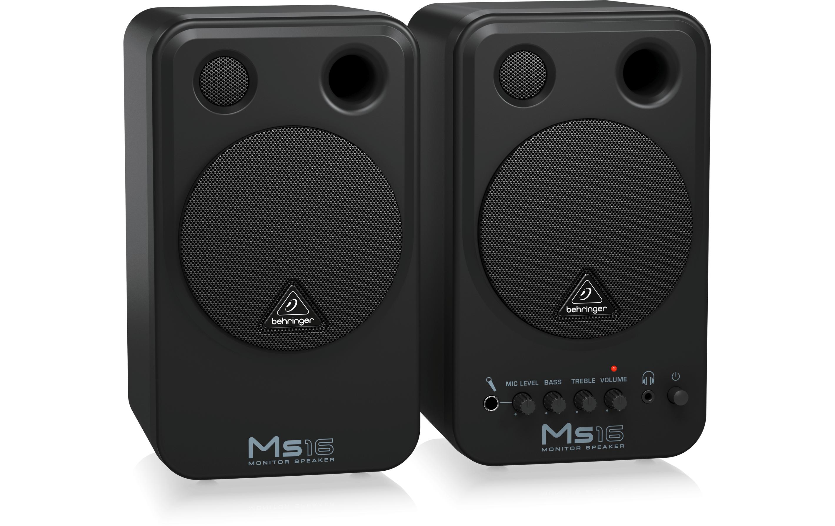 Studiomonitore MS16 Schwarz2-Wege-Studiomonitor, Paar