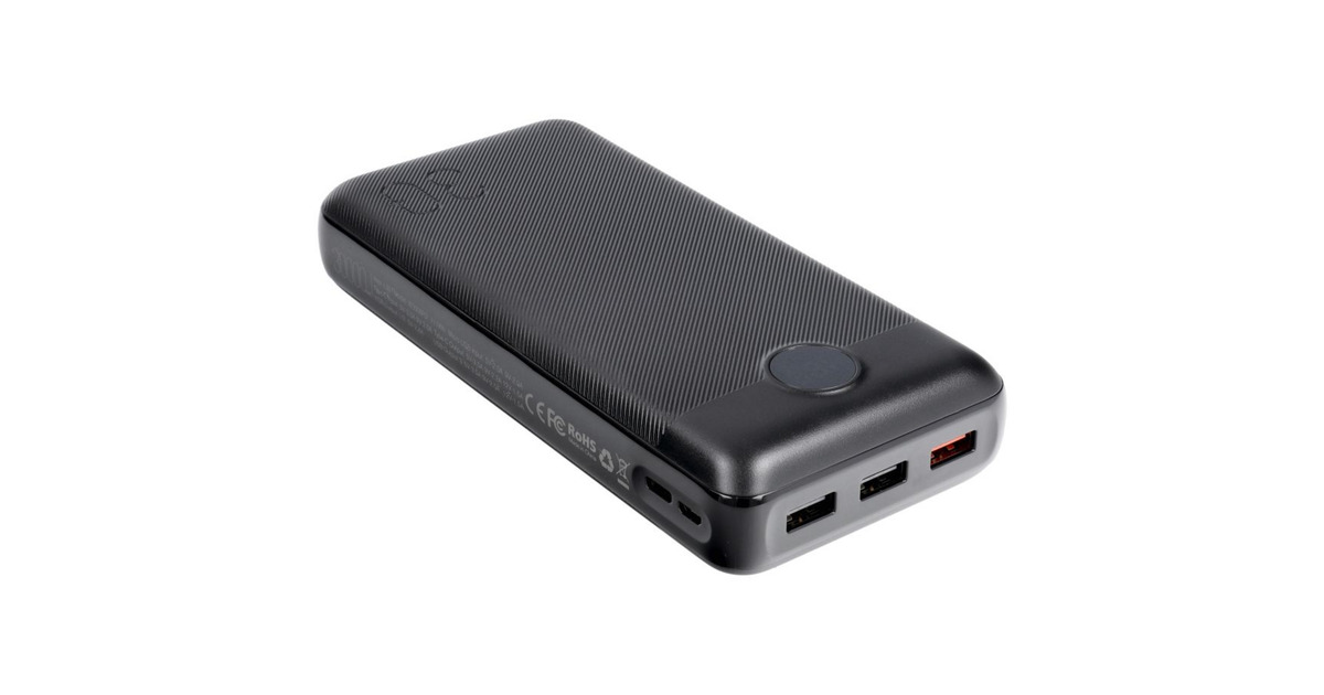 VEGERL30 powerbank 30.000 mAh  (Zwart)