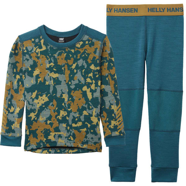 Ensemble thermique HELLY HANSEN K GRAPHIC LIFA MERINO SET DARK CREEK