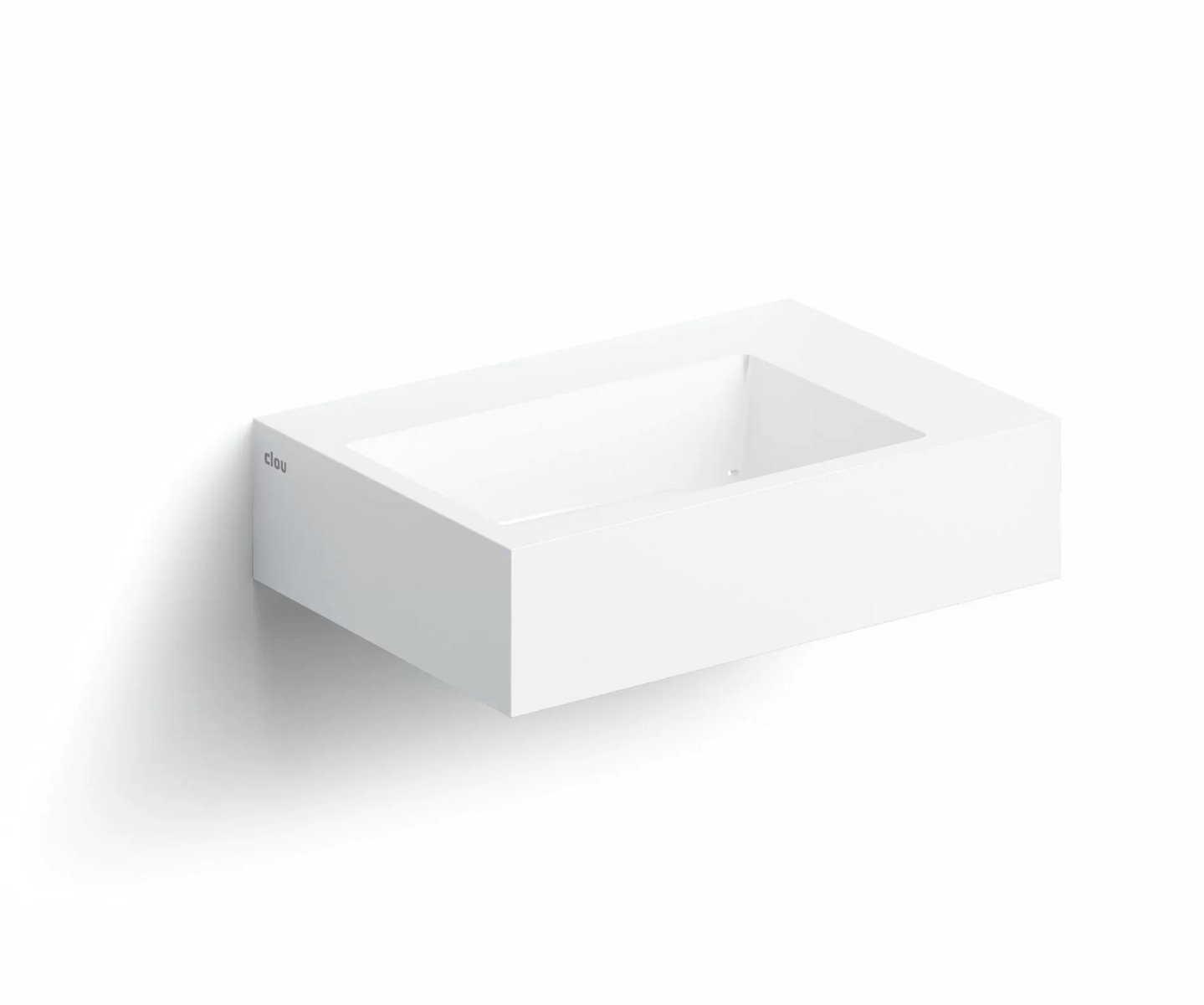 Clou Flush 2 Plus fontein 43cm mineraalmarmer wit glans