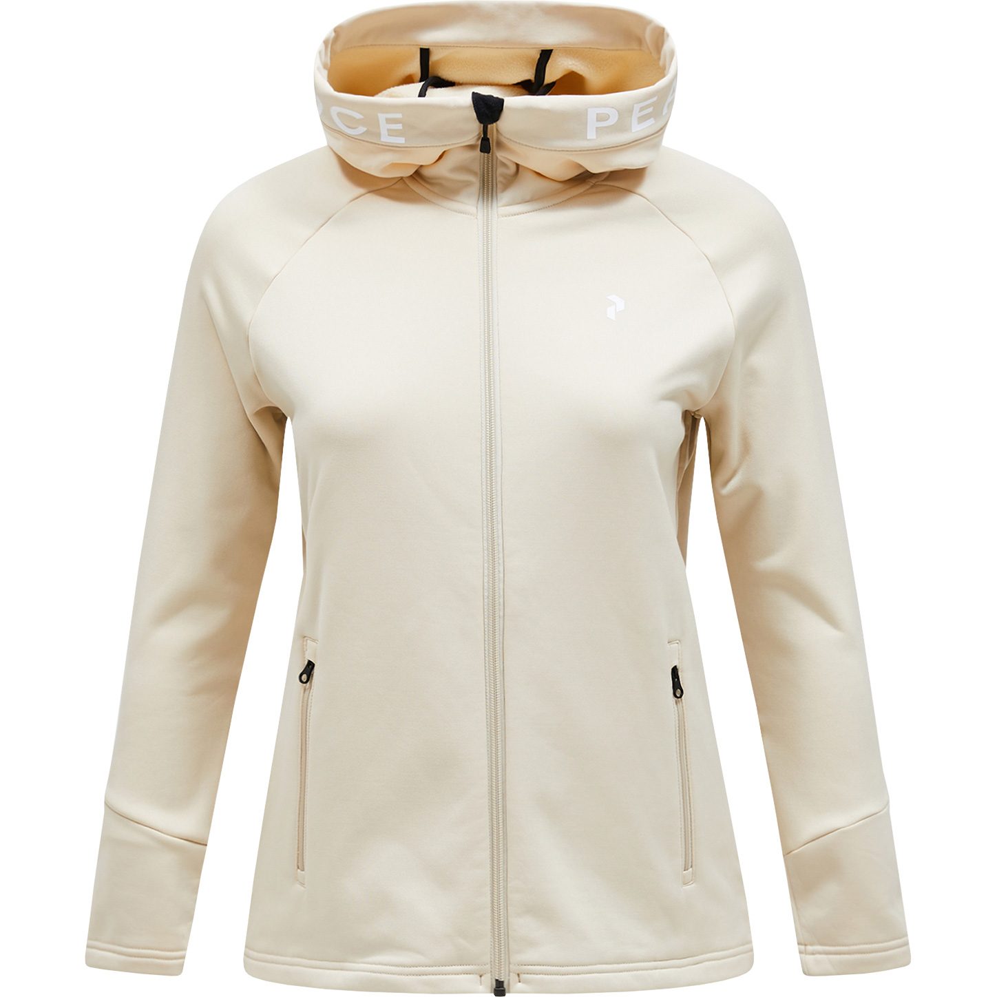 Peak Performance Rider Zip Hood Midlayer-Jacke Damen sand fog