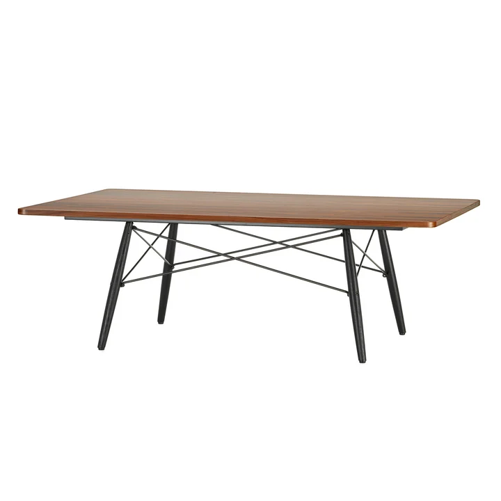 Vitra - Eames Coffee Table, Marmor weiss / Esche schwarz, 76 x 76 cm