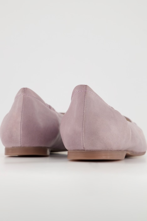 Leder-Ballerinas, Webspitze, Weite H