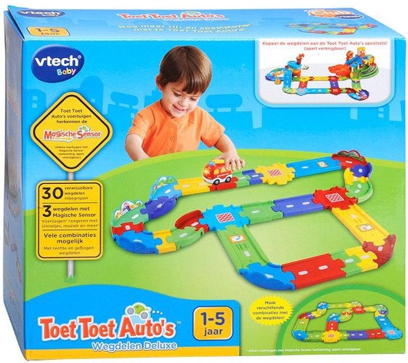 VTech - Toet Toet Auto's Wegdelen Deluxe - Multikleuren - Voor Jongens en Meisjes