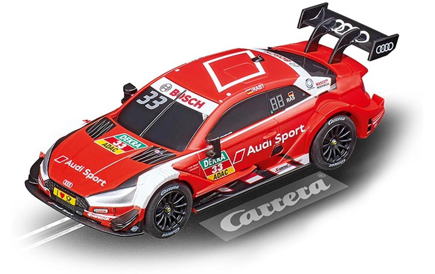 Rennbahnauto GO! Audi RS5 DTM, R.Rast No. 33Slotcar mit offizieller Lizenz für Carrera GO!