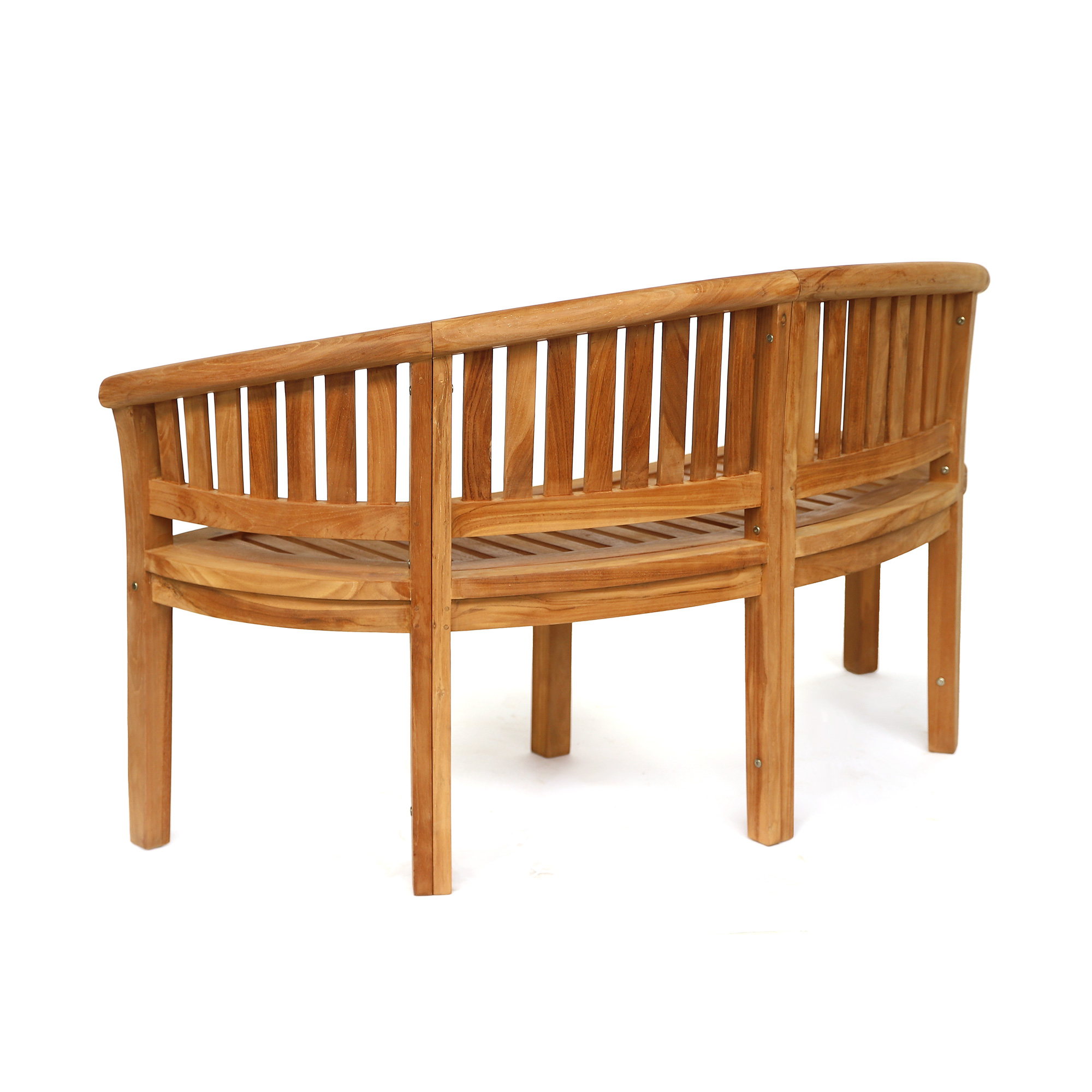 Teak-Rundbank 'Stralsund', natur, B 160 cm, T 54 cm , H 85 cm günstig bestellen