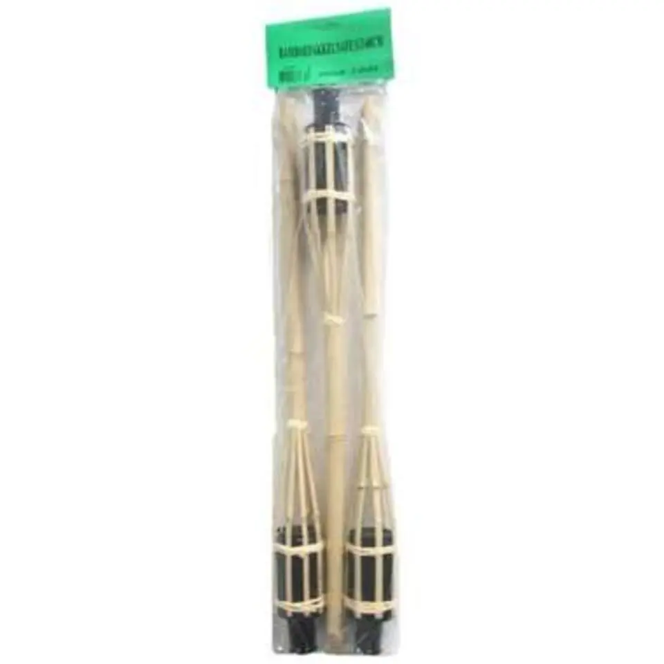 Tuinfakkels - 3 stuks - bamboe - navulbaar - 60 cm