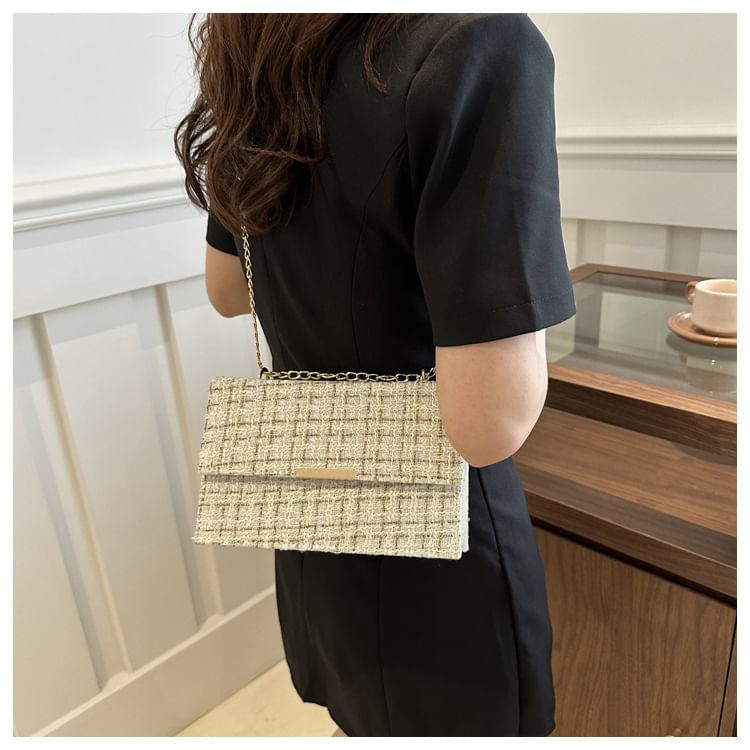 Kleevelind - Tweed Flap Schoudertas